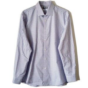 NWOT Michael Kors Slim Fit Airsoft Stretch Button Down Shirt XL 34-35 17.5